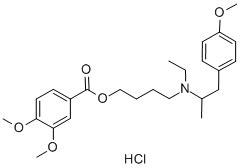 mebeverine hydrochloride structure